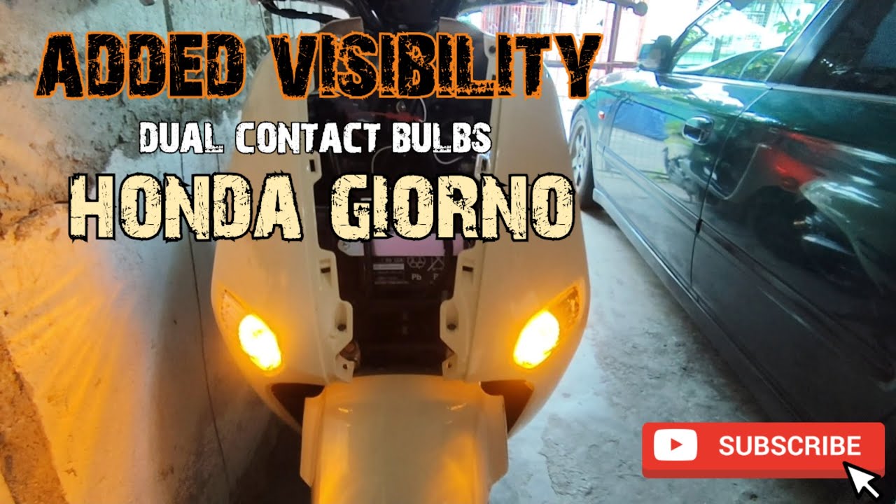 DUAL CONTACT BULB INSTALL | HONDA GIORNO 125