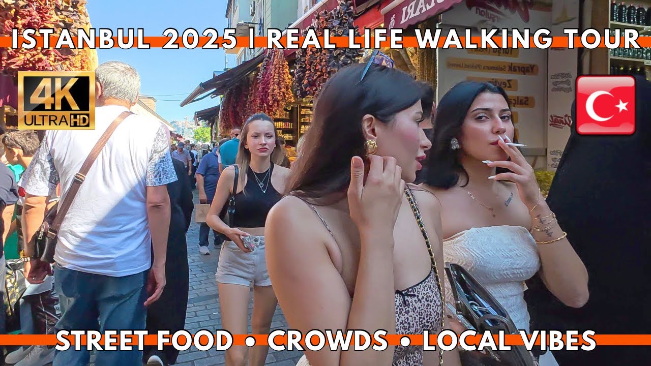 ISTANBUL TURKEY 2025 | Real Life Walking Tour Sirkeci to Galataport via Eminonu Bazaar&Galata Bridge