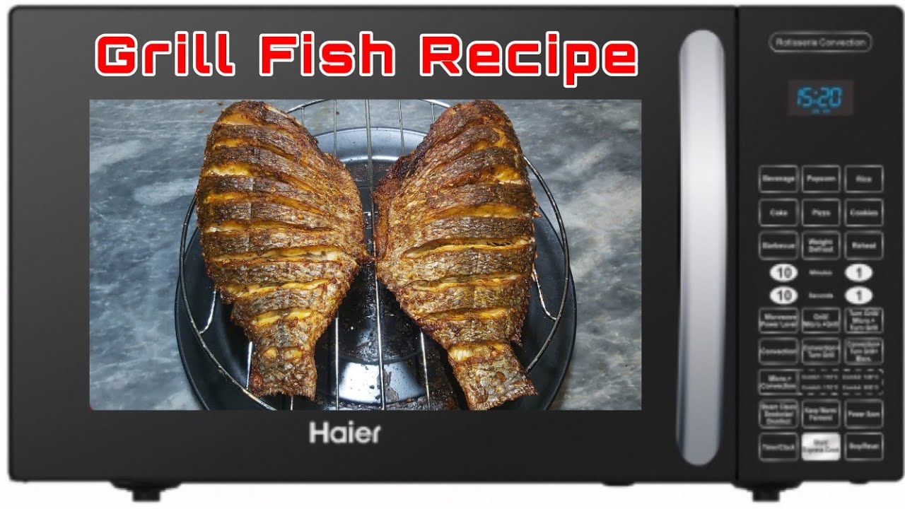 How to Grill Fish in Microwave Oven | Haier Microwave HGL-30100 | IFB Microwave 30BRC2 | Grill Fish