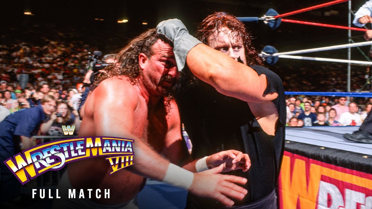 ПОЛНЫЙ МАТЧ: Гробовщик против Джейка Робертса: WrestleMania VIII