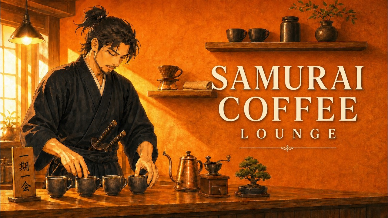 Samurai Coffee Lounge | Refreshing Morning Japanese Lofi Jazz for Work & Study