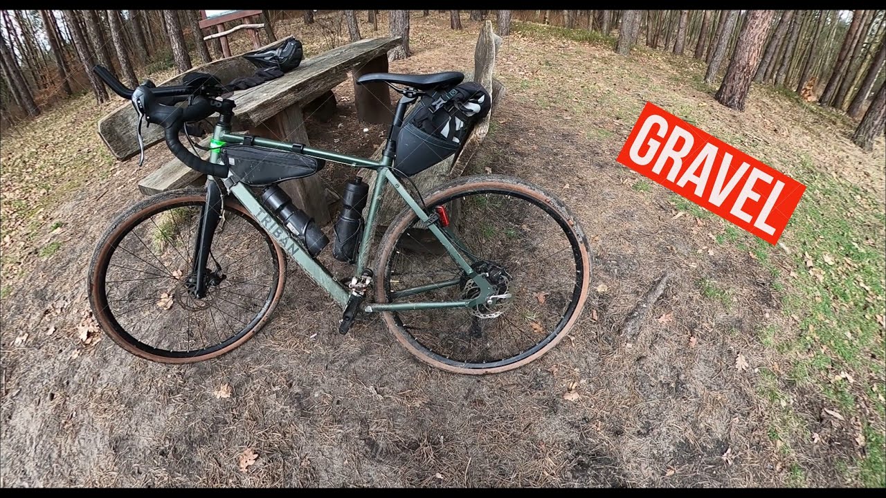 zimowy gravel 70 km w błocie | rower triban gravel 120