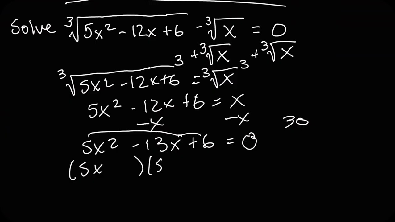 How to Solve Equations Containing Cube Root - College Algebra