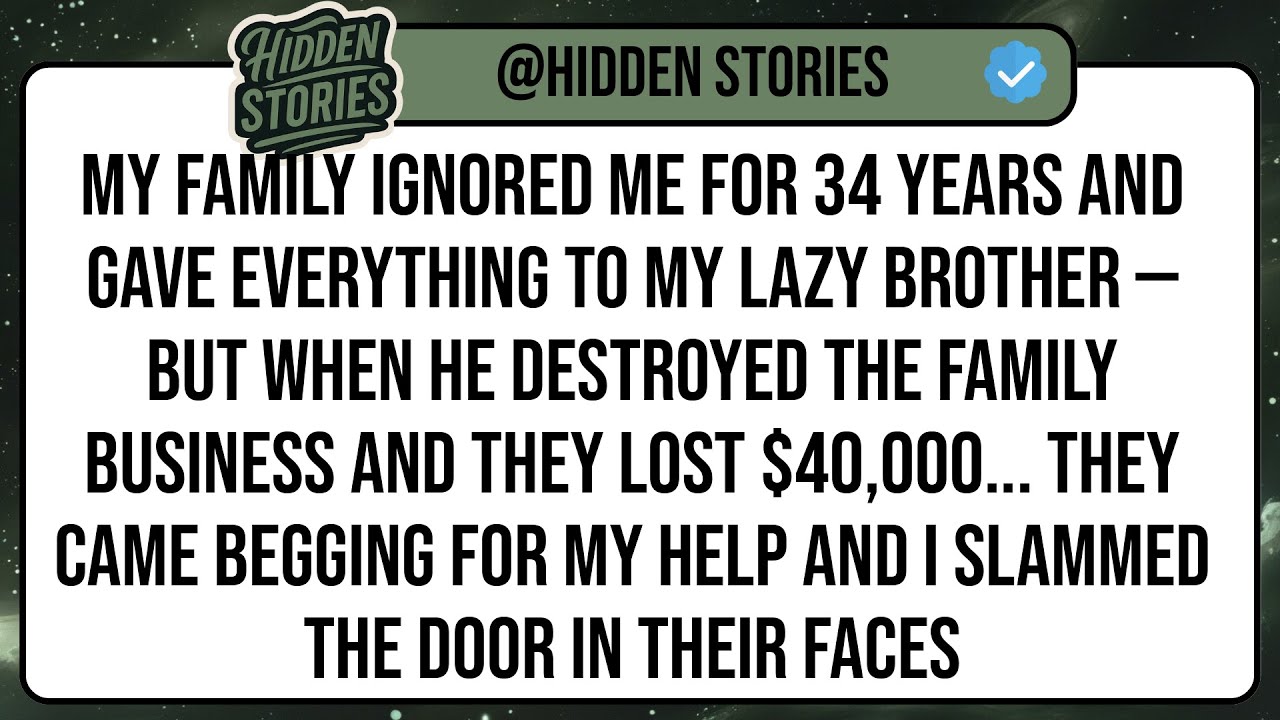My Family Ignored Me For 34 Years And Gave EVERYTHING To My Lazy Brother — But When He Destroyed ...