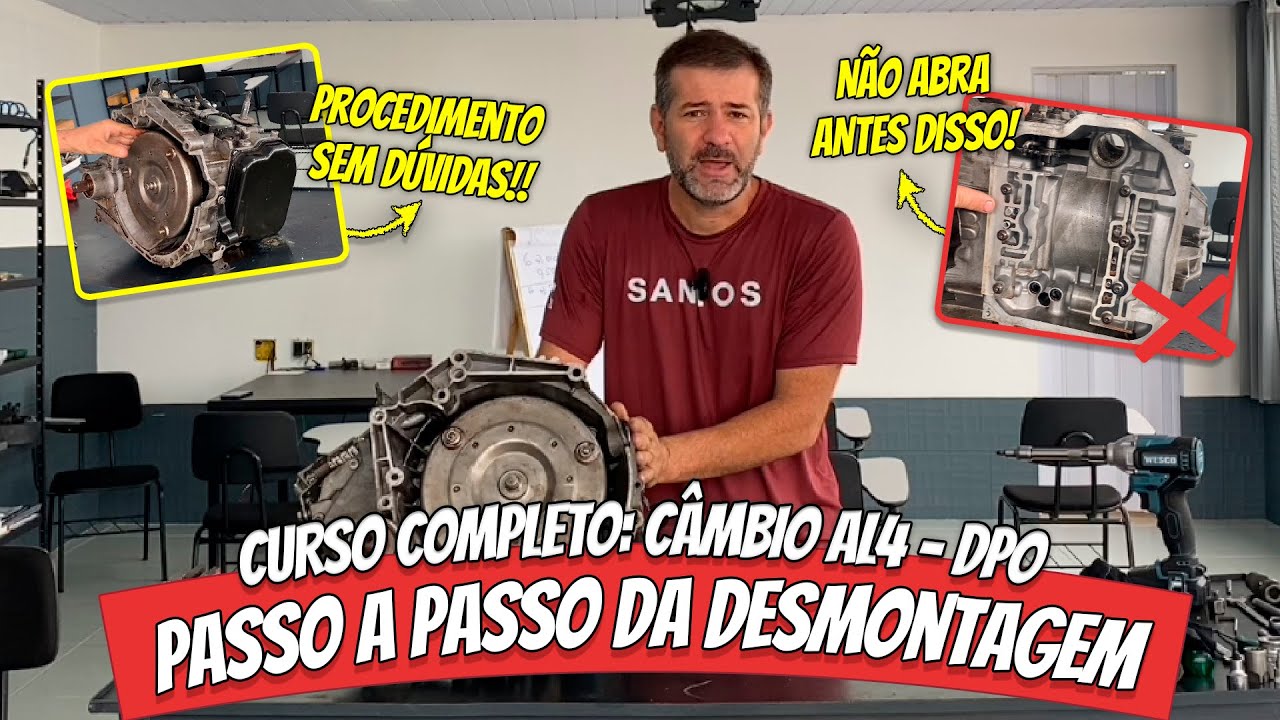 Passo a Passo da Desmontagem do Câmbio AL4 - DPO, mas teste antes de abrir! | (Aula 2)