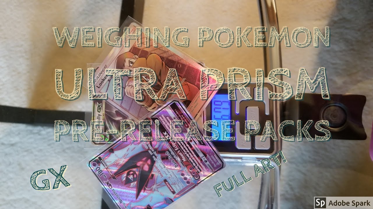 WEIGHING Pokemon ULTRA PRISM Pre-release Packs!