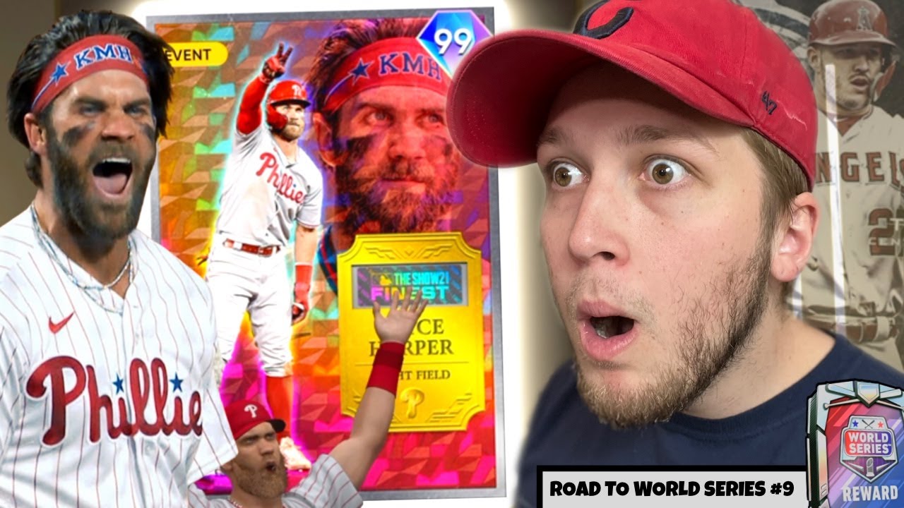 i added *FREE* 99 FINEST BRYCE HARPER to the God Squad.. Road to World Series #9 (MLB 21)