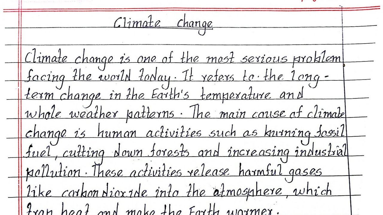 Climate Change | Climate Change Essay
