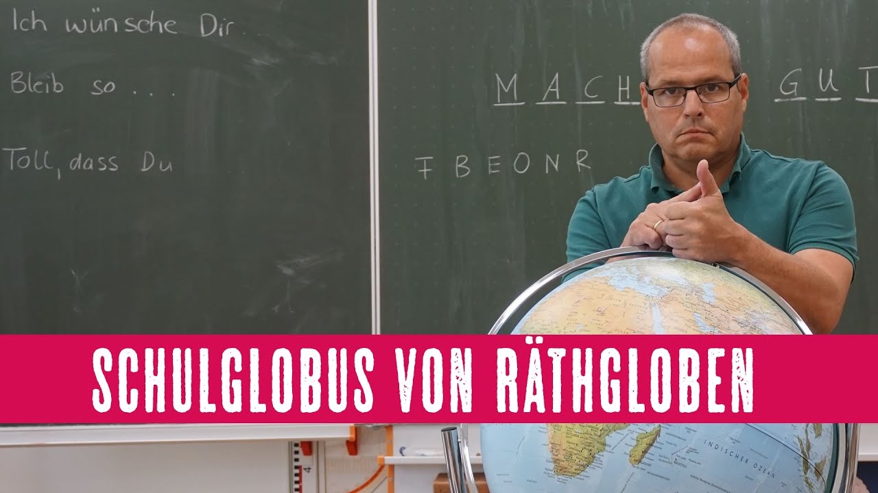 Schulglobus Räthgloben DP50 Erika   Präsentation