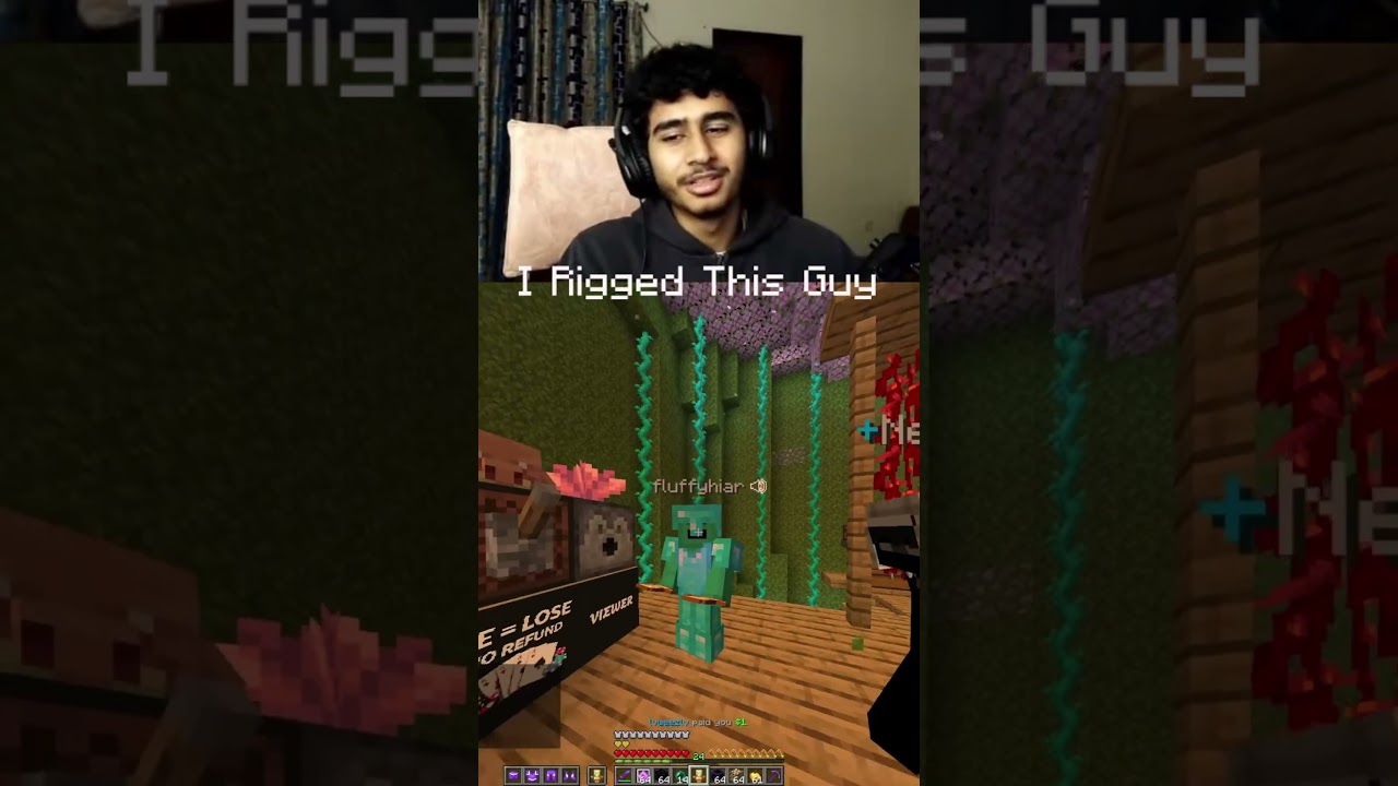 I rigged this guys gambling