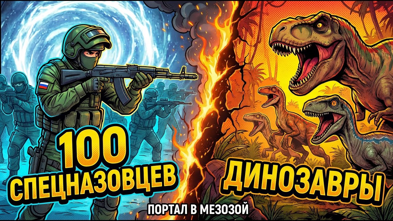 ЧТО ЕСЛИ 100 ЭЛИТНЫХ СПЕЦНАЗОВЦЕВ ПОПАДУТ К ДИНОЗАВРАМ?