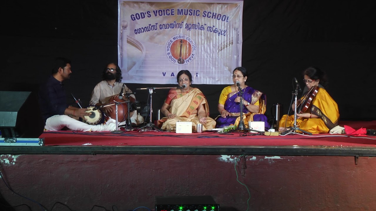 Dr. K Omanakutty Amma performing at God's Voice on it's  17th Annual Day