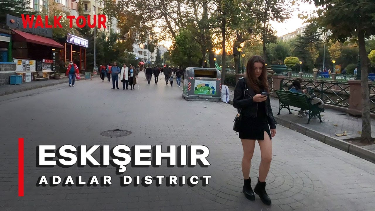 Eskişehir Adalar District | Turkey Walking Tour 23 October 2021 |4k UHD 60fps