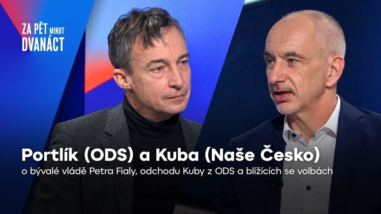 Portlík vs. Kuba: Výsledky Fialovy vlády, odchody z ODS, nová hnutí | Za pět minut dvanáct