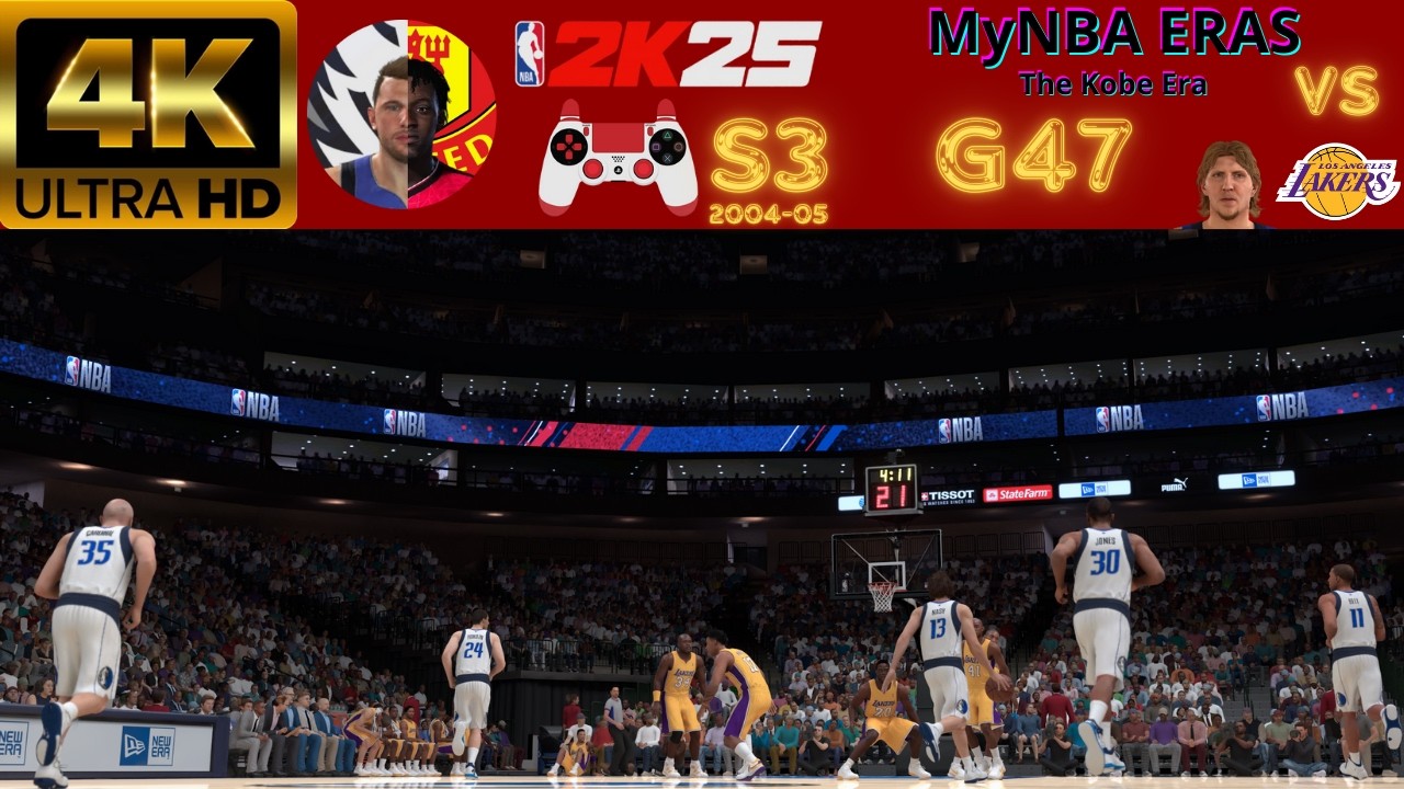 [NBA2K25][HoF]第三季四十七場 vs湖人[一鏡到底][曼巴紀元]