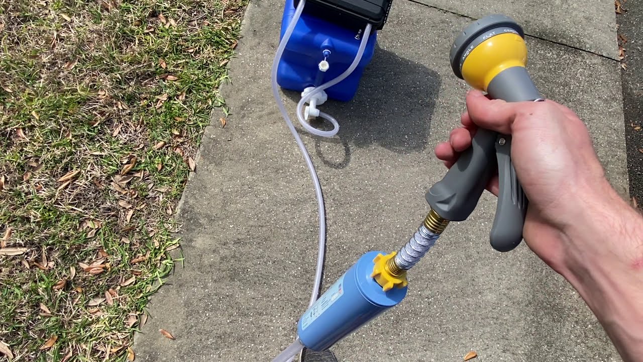 DIY Powered Camping Shower/Water Supply