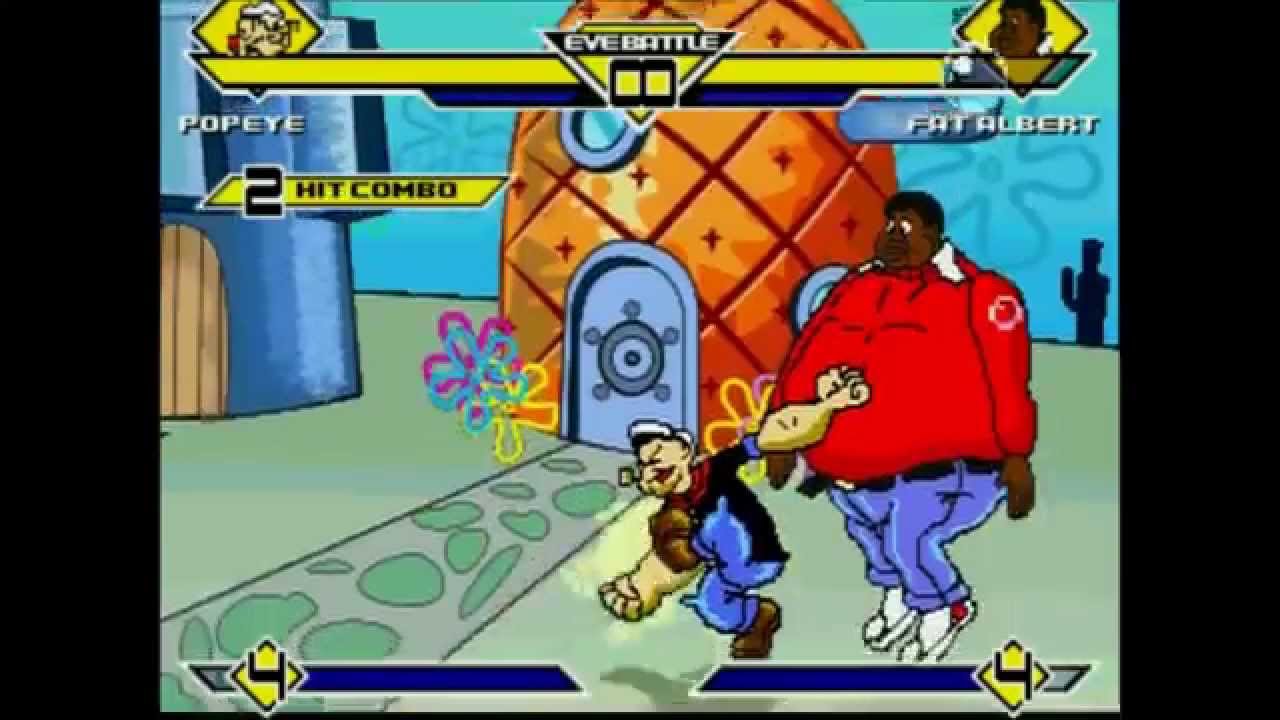 mugen battle #5 popeye vs fat albert [HD]