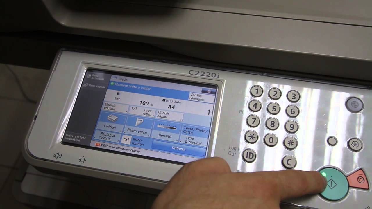 Tutoriel Canon 2020i Faire une photocopie