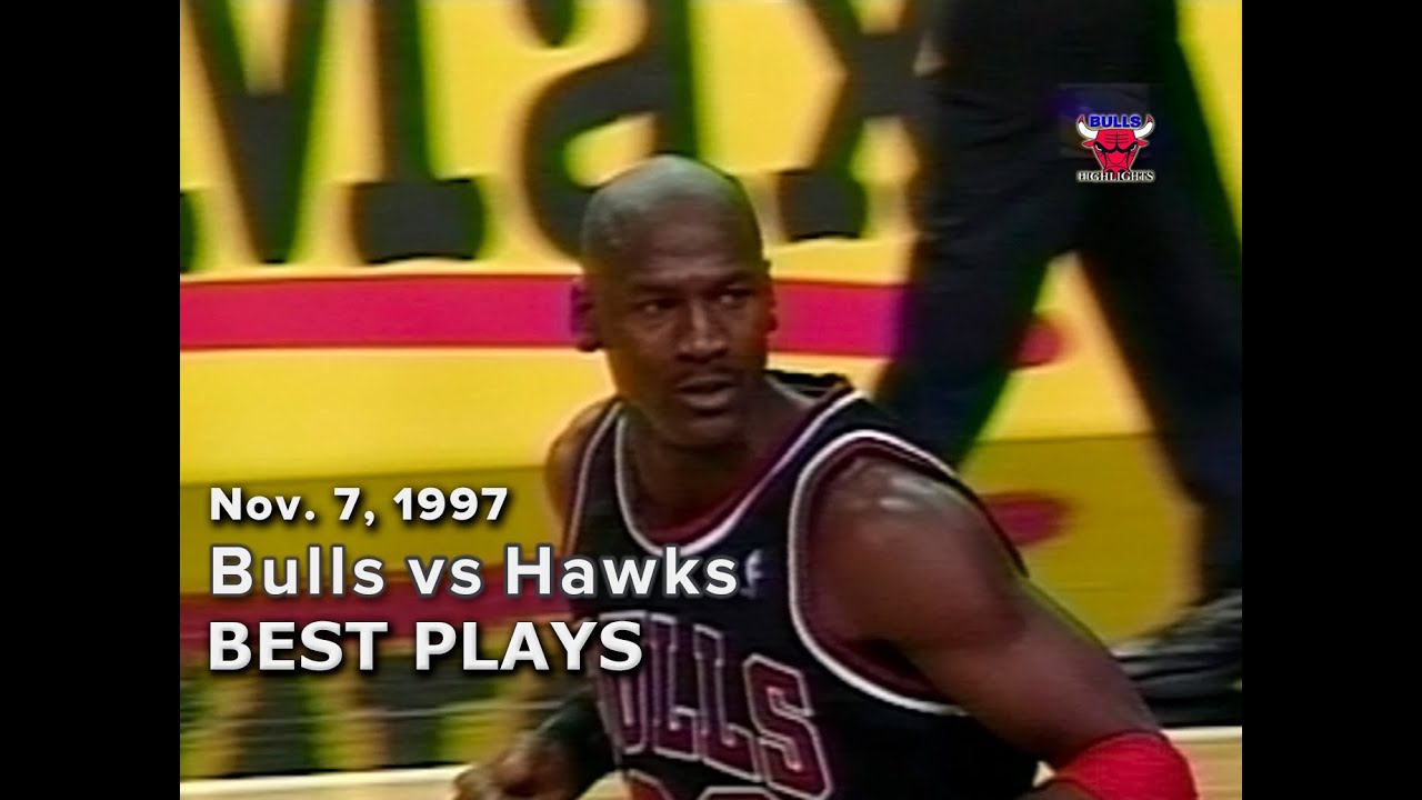 November 7, 1997 Bulls vs Hawks highlights