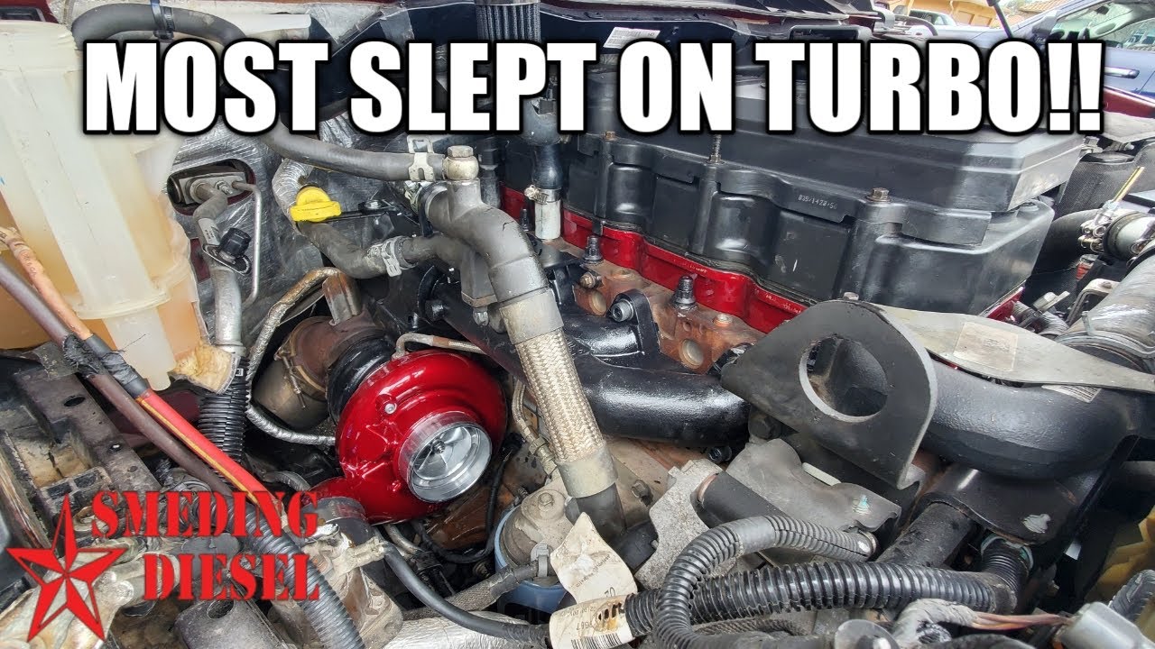 INSTALLED SMEDING S369 SXE TURBO ON MY 6.7 CUMMINS!!!