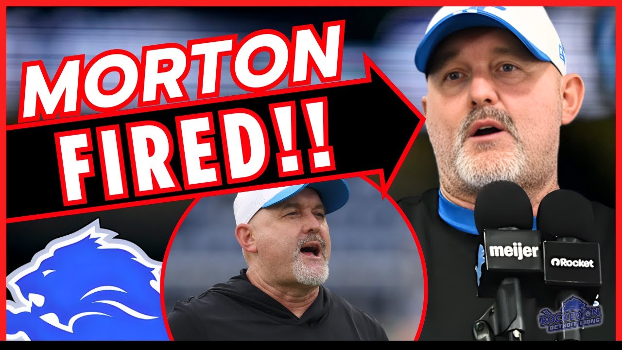 DETROIT LIONS OFFENSIVE COORDINATOR JOHN MORTON FIRED !