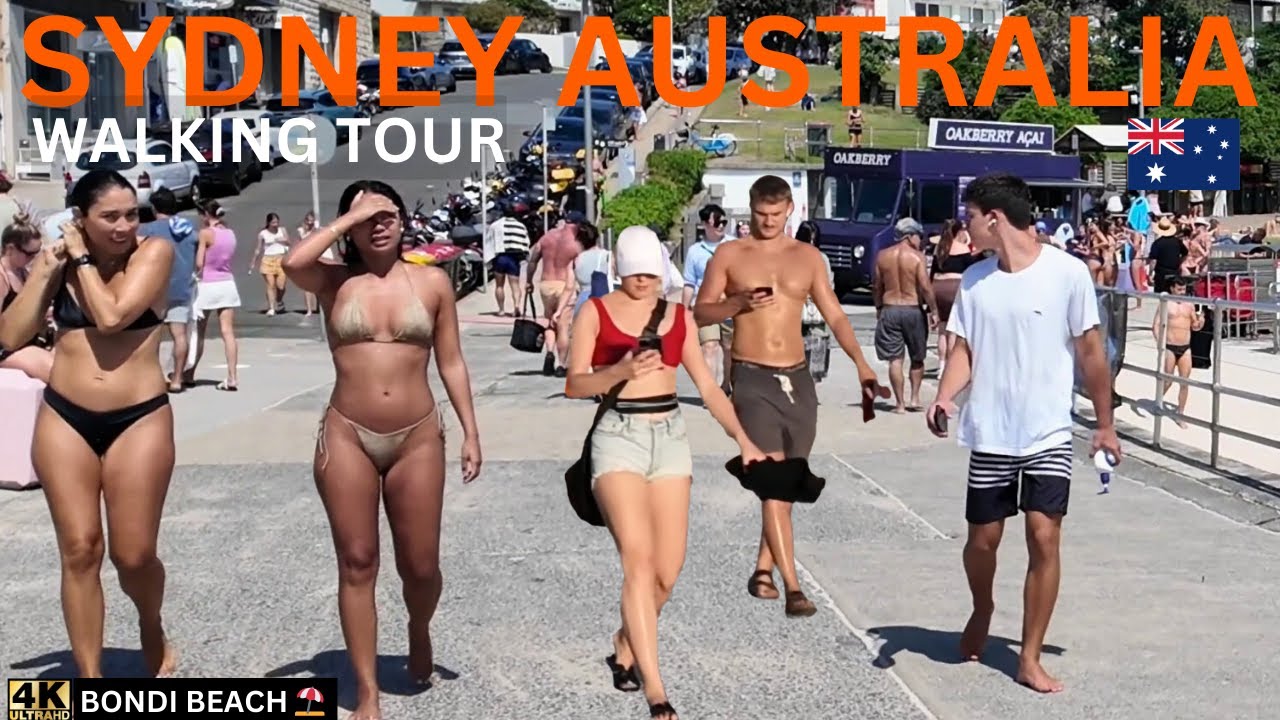 SYDNEY AUSTRALIA VIRTUAL WALKING TOUR | Bondi Beach to Bronte Beach | 4K UHD