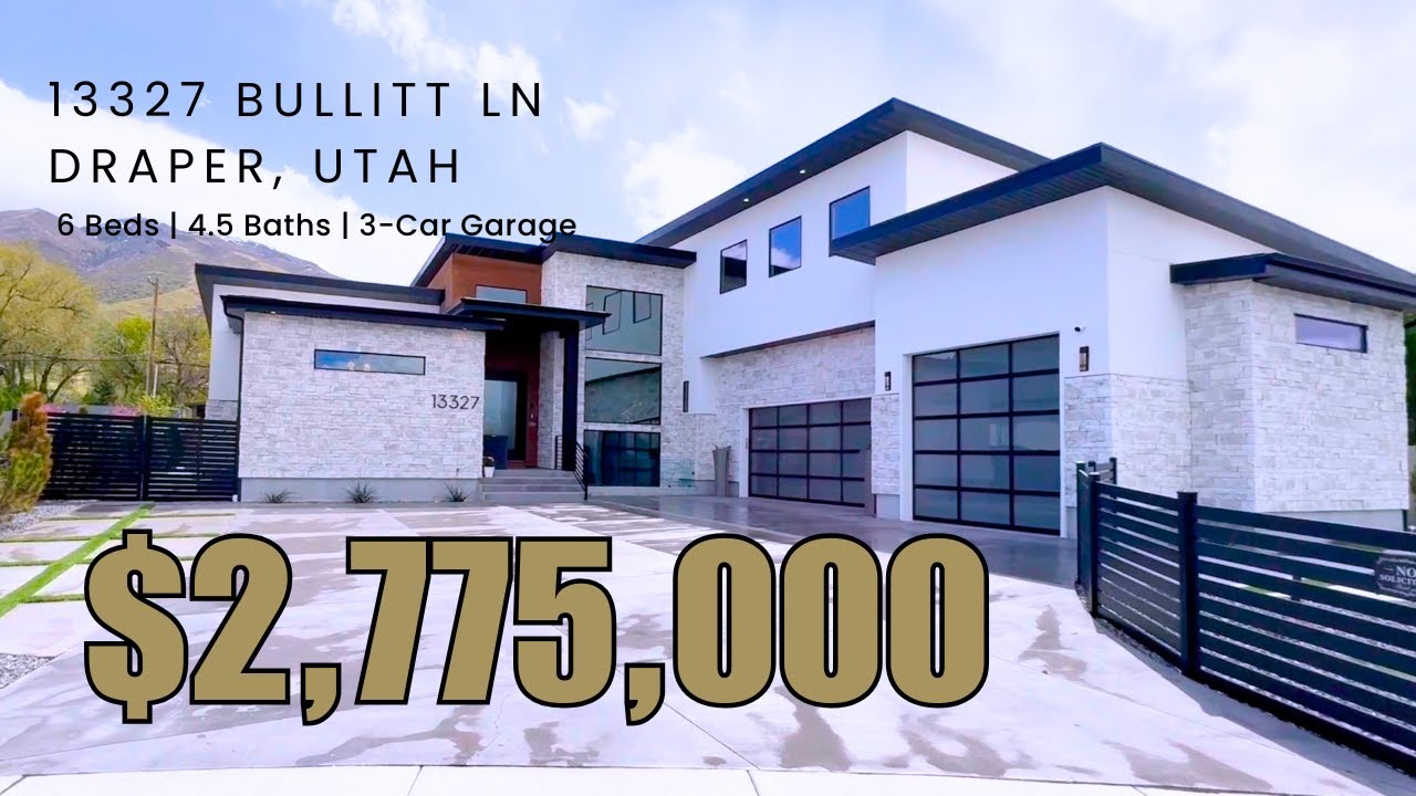 Draper Utah Dream Home at 13327 S Bullitt Ln | $2.7M Luxury Listing with Theater, Pickleball & More!