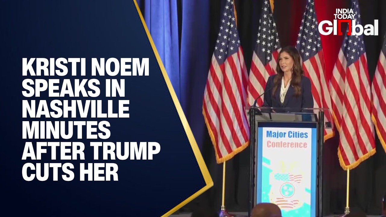 LIVE: Kristi Noem Responds in Nashville as Trump Announces Markwayne Mullin as Replacement