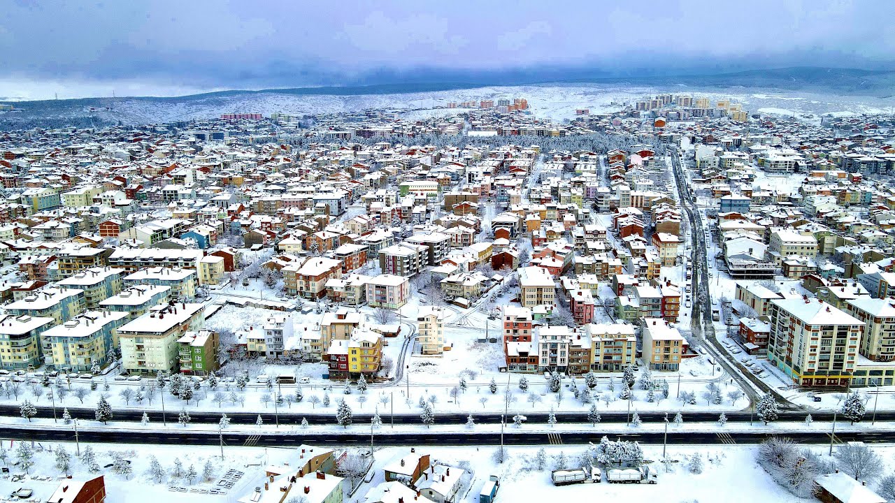 Kar Yağışı ile Beyaz Örtüye Bürünen Tavşanlı / 17 Ocak 2021