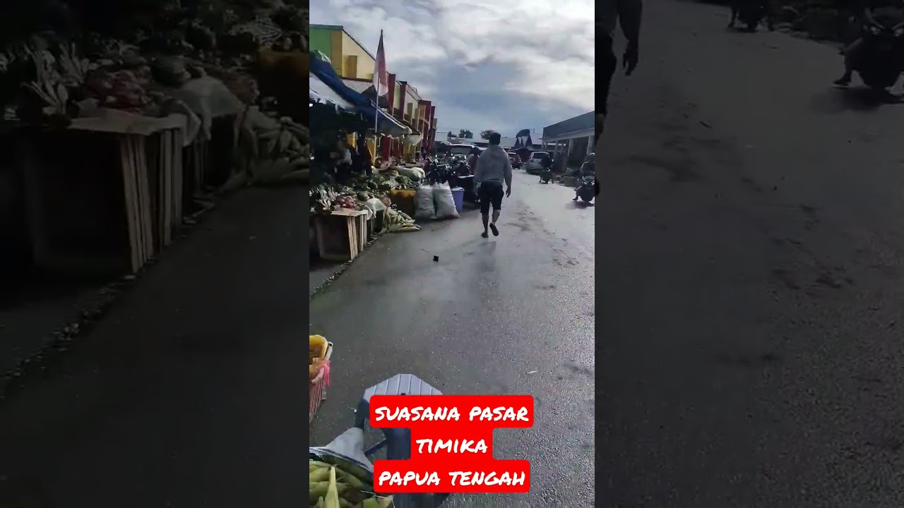 suasa pasar timika papua tengah pagi hari #shorts #papua #timika #timikapapua