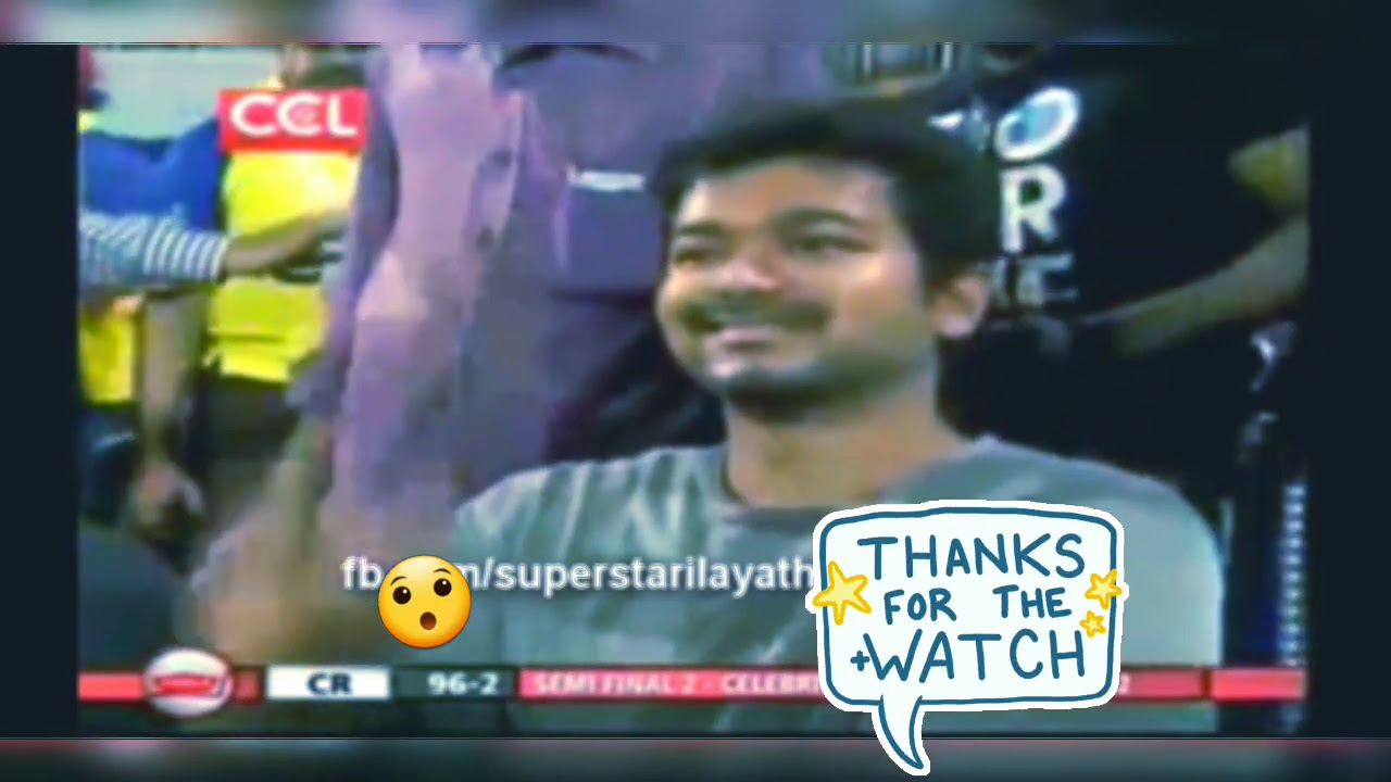 vijay watching cricket match with Sanjay /thalapathi