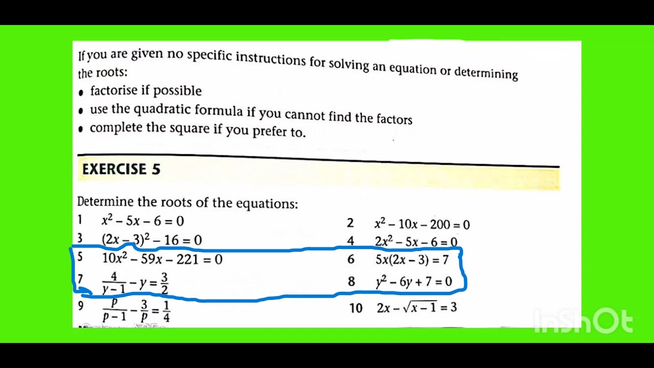 Quadratic equations |P2