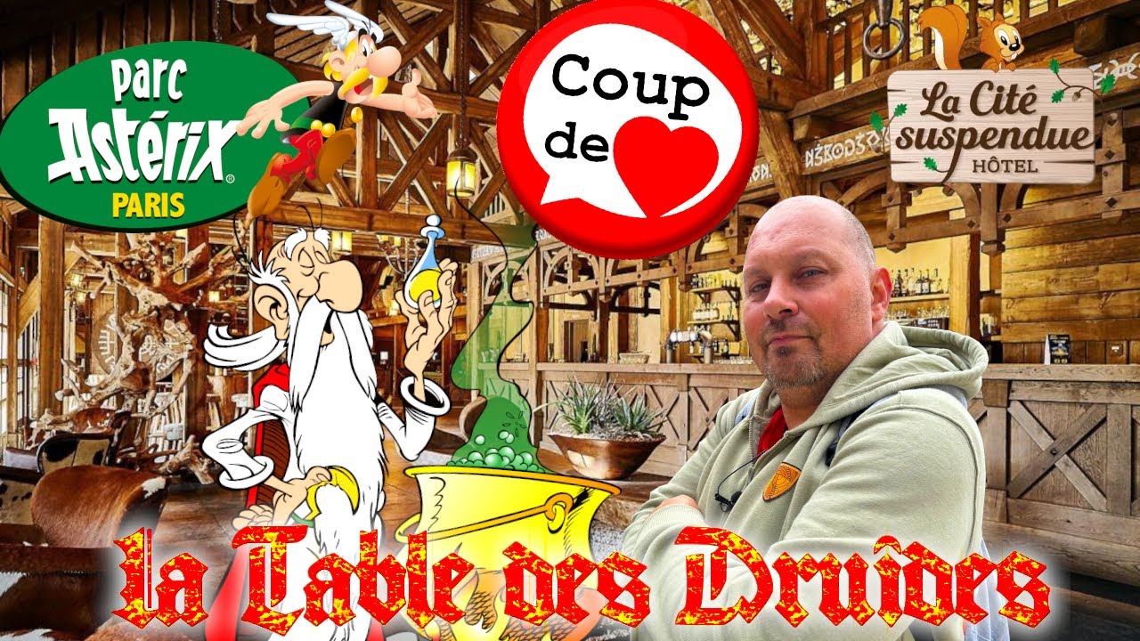 LE MEILLEUR RESTAURANT DU PARC ASTERIX - LA TABLE DES DRUIDES - HOTEL LA CITE SUSPENDUE