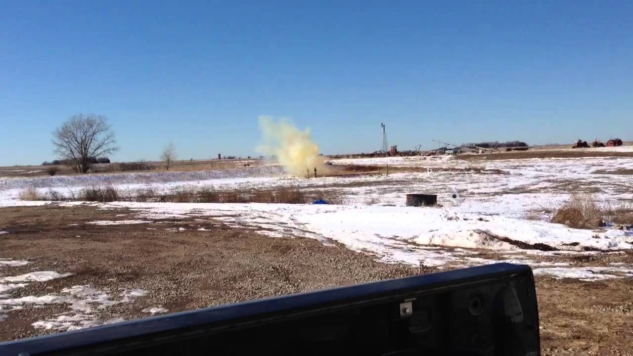 4# tannerite vs motorcycle