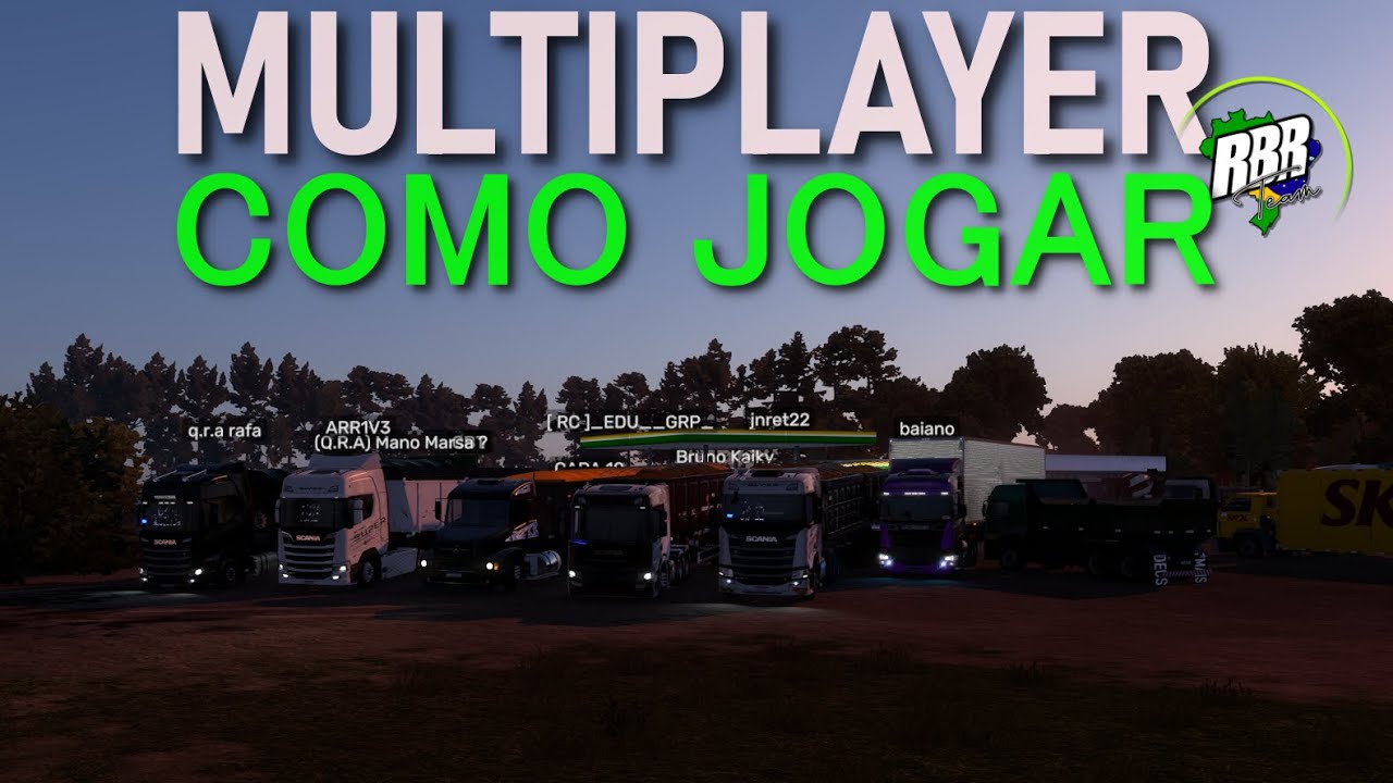 MAPA RBR - COMO JOGAR MULTIPLAYER DETALHADO - EURO TRUCK SIMULATOR 2