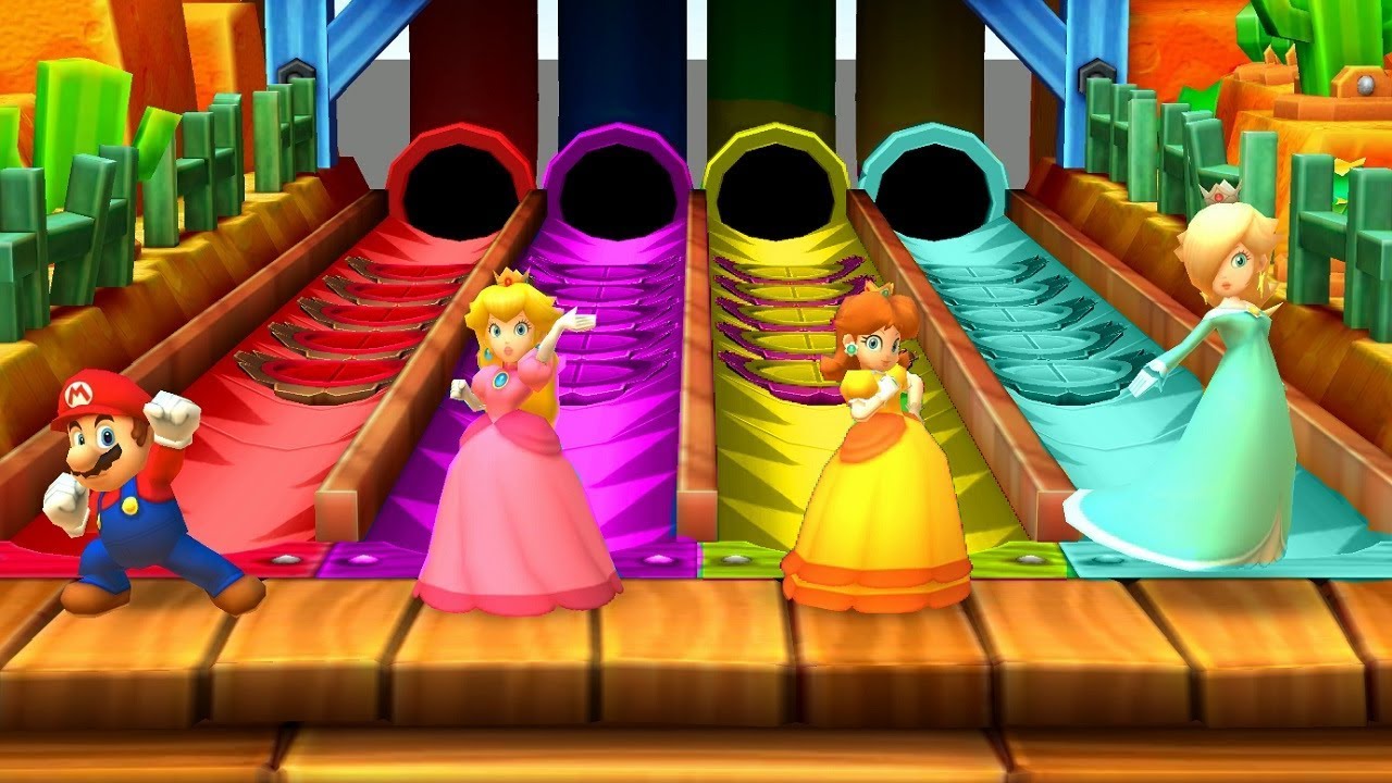 Mario Party Star Rush MiniGames - Mario Vs Peach Vs Daisy Vs Rosalina (Master CPU)