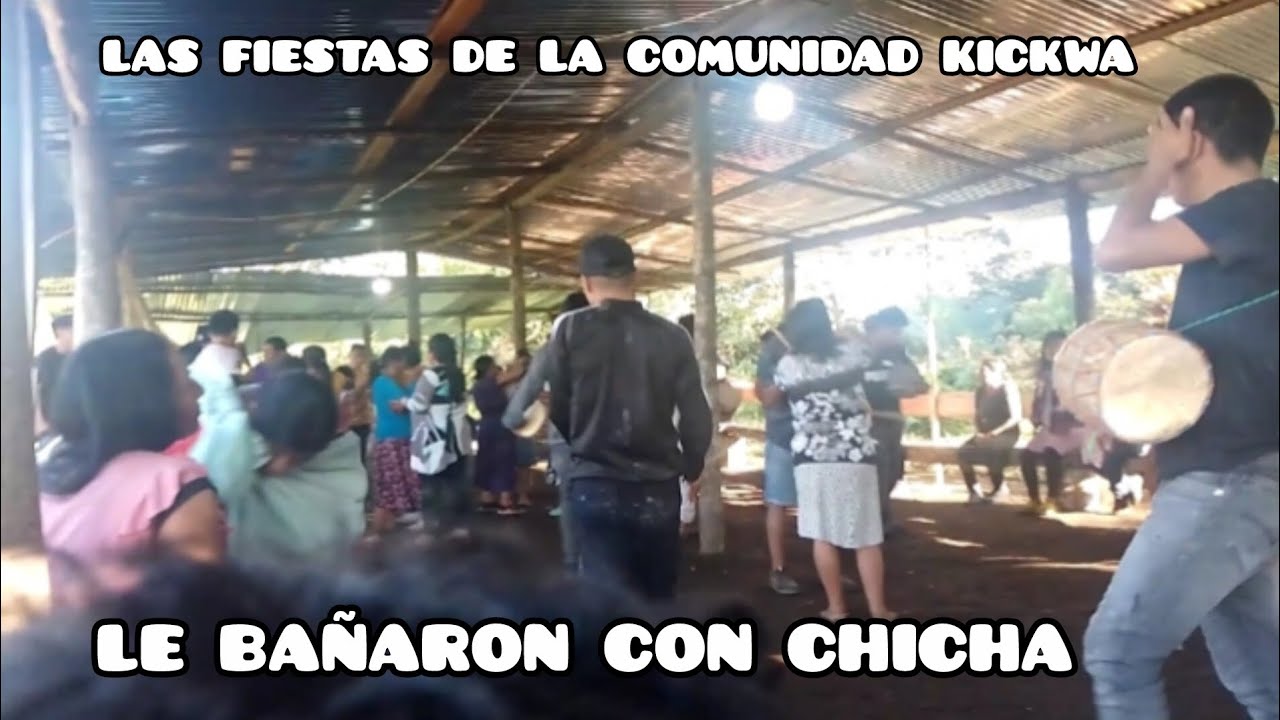 Las fiestas del niño, le bañaron con chicha #kichwa #viralvideo    #popular                       