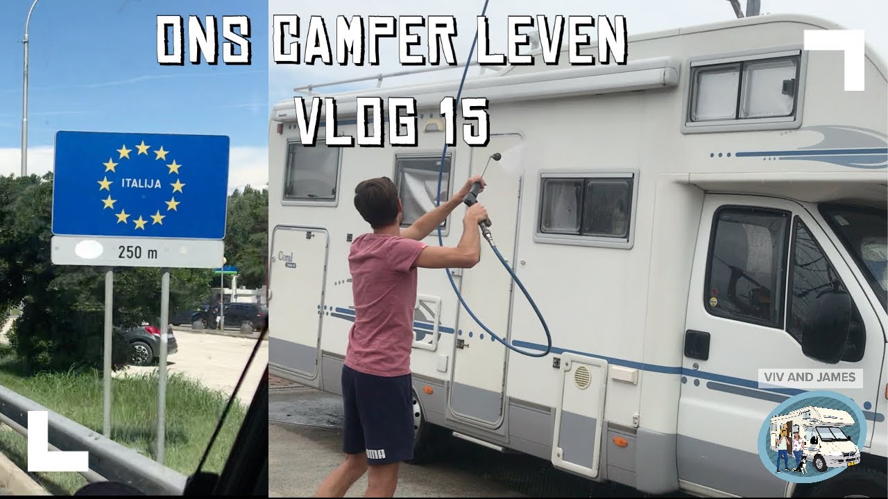 VLOG #15 In Itali&euml; met CAMPER naar FIAT GARAGE, boodschappen doen, camper wassen en naar &rsquo;t strand!