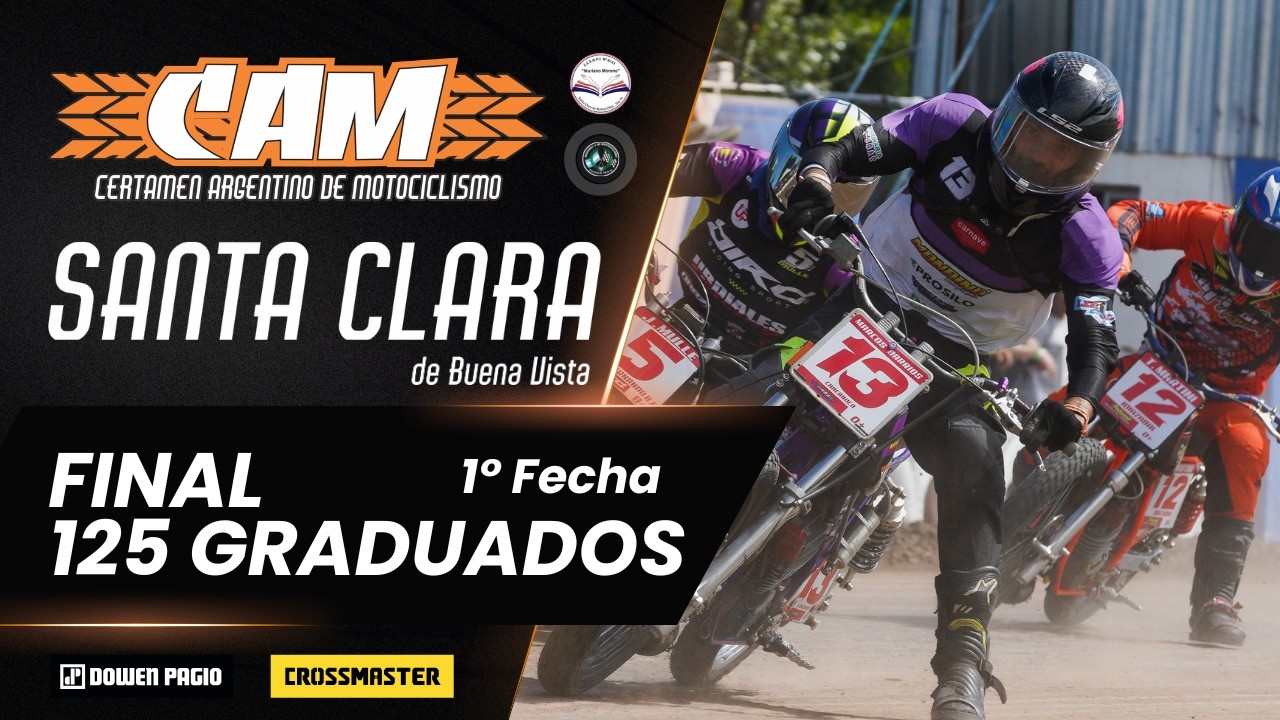 Final completa - 125cc Graduados - 1a Fecha CAM - Santa Clara 2026