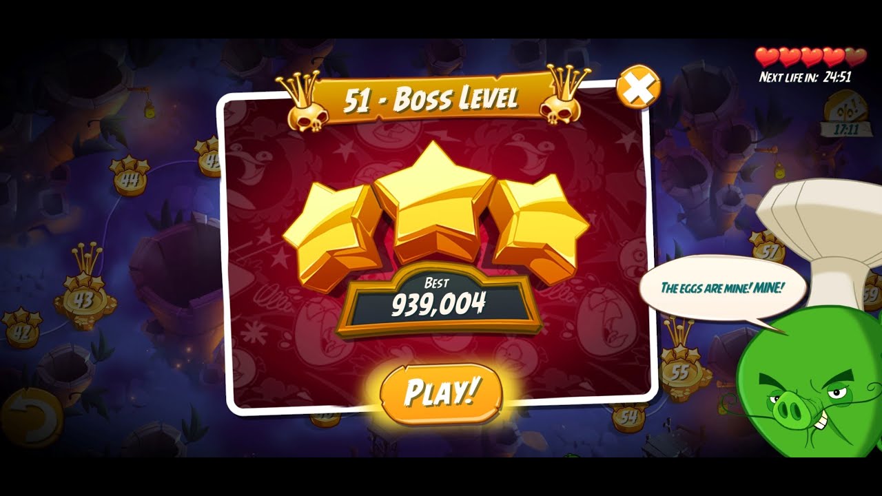 Angry Birds 2 | Level 51 | Boss Level | Hitting Fun | Angry Bird 2 Show