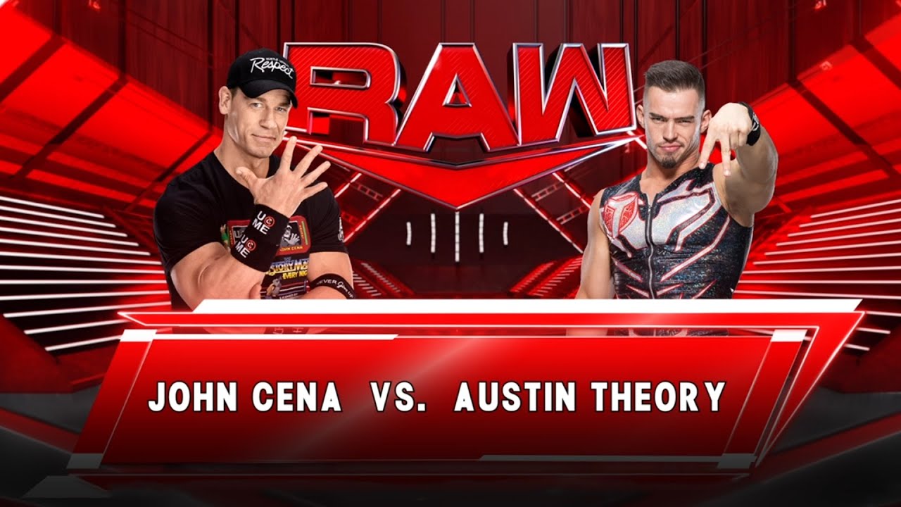 WWE 2K23 - John Cena vs Austin Theory WWE Monday Night RAW 2023