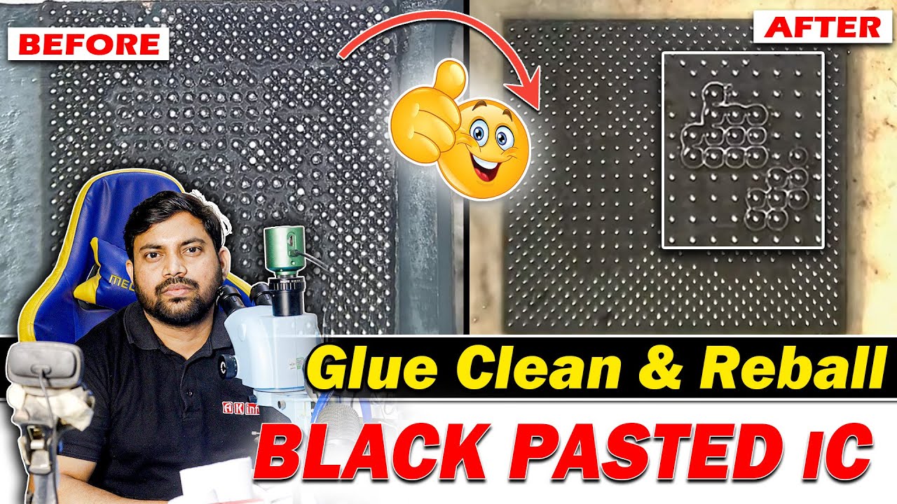 black pasted CPU reballing #akinfo #deadphonerepair #mobilerepair #tech