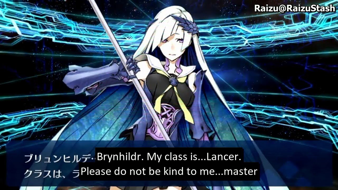 [Fate/Grand Order] Brynhildr's Voice Lines (with English Subs) [OLD]