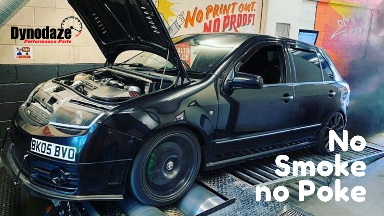 Powerful Skoda Fabia VRS On Dyno Rolling Road 245BHP 357Ft-LB