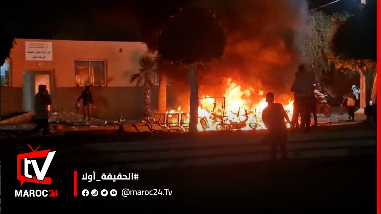 فوضى بسيدي بيبي : حريق في الجماعة وسرقة المحجز البلدي