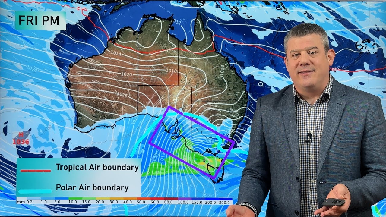 Australia 7 Day: Severe weather risks as cold blasts move through