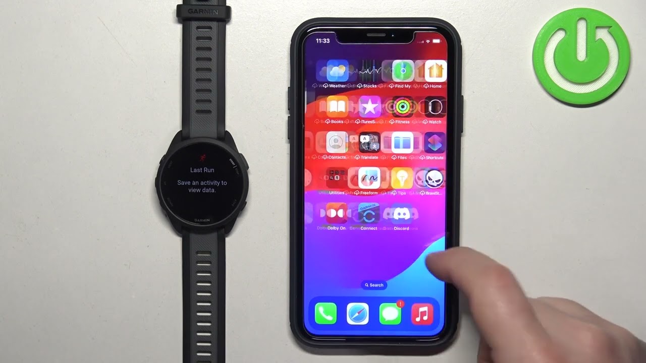 Как включить уведомления iPhone на GARMIN Forerunner 165
