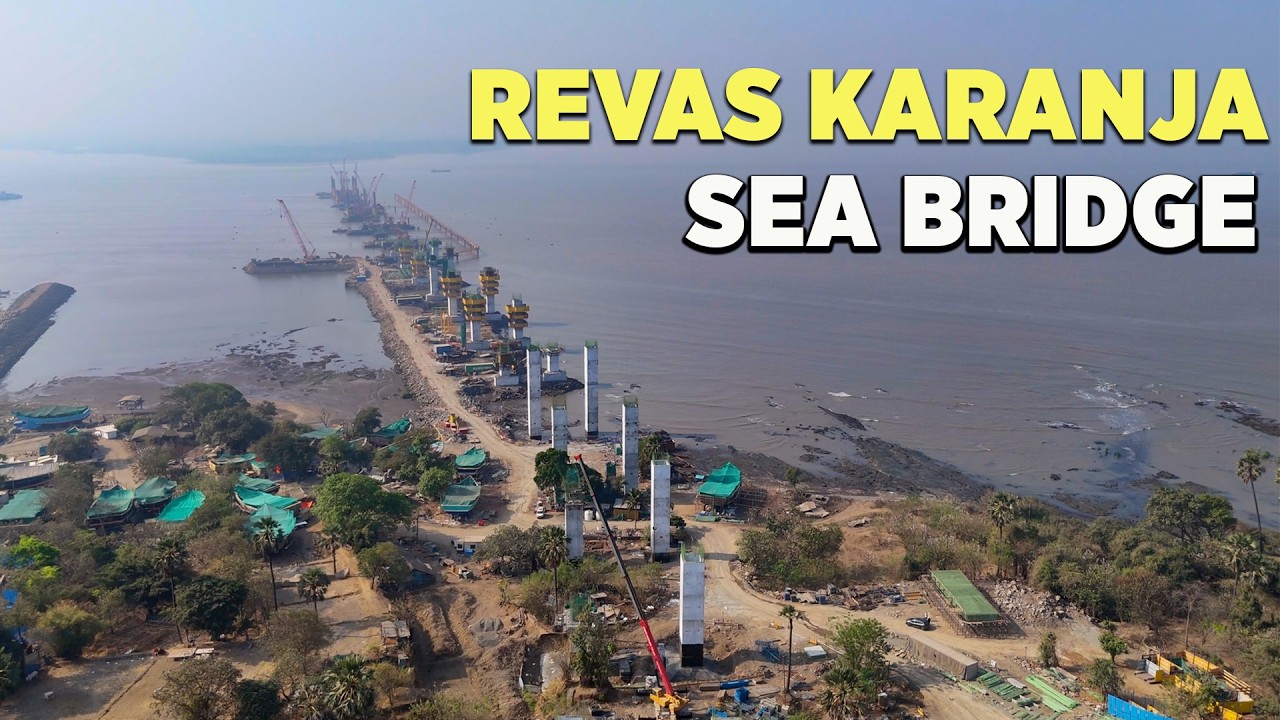 Revas Karanja Sea Bridge Konkan Coastal Highway | March 2026 Progress