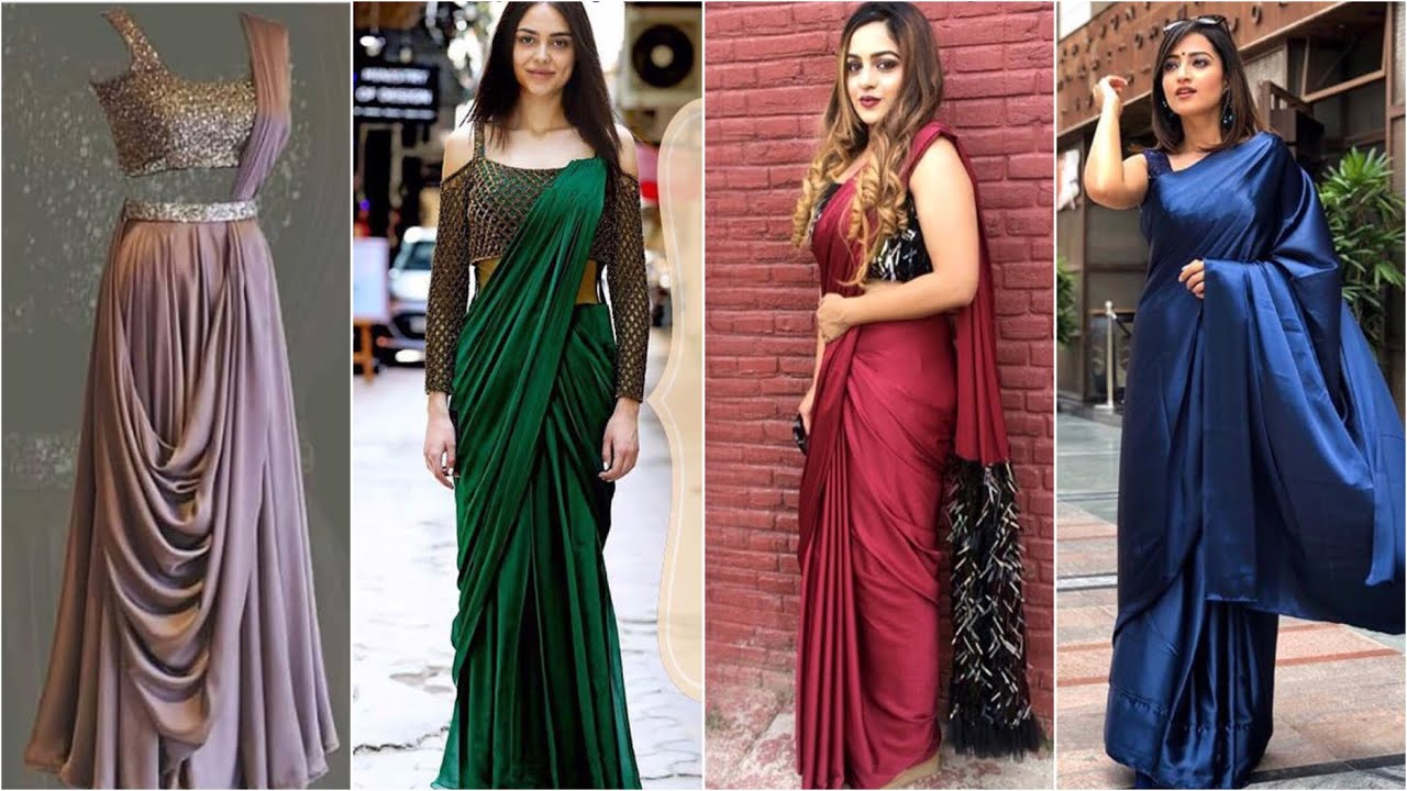 Top 20 satin saree designs || Fashion Diffusion Trends