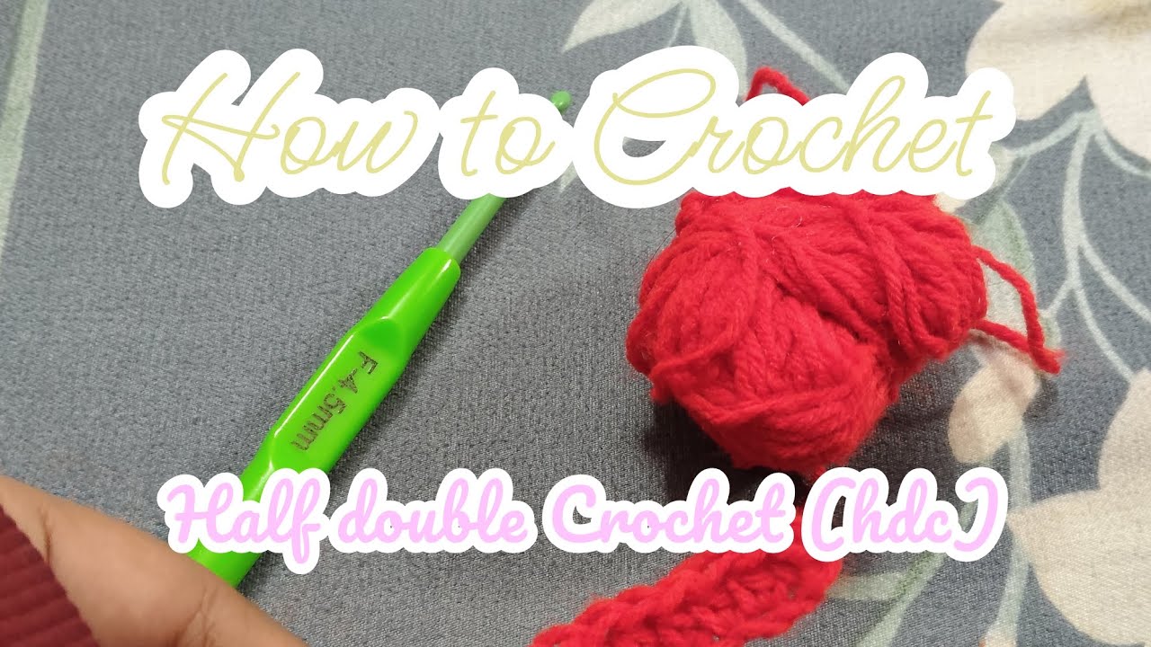 Crochet learing Series l part 4 l Half double crochet (hdc) l like and subscribe for more! 